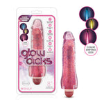 Glow Dicks - Molly Glitter Vibrator - Pink-Vibrators-OUR LAVENDER