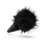 Temptasia - Bunny Tail Pom Plug - Black-Anal Toys & Stimulators-OUR LAVENDER