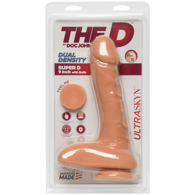 The D - Super D 9 Inch With Balls - Vanilla-Dildos & Dongs-OUR LAVENDER