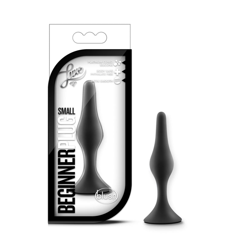 Luxe - Beginner Plug Small - Black-Anal Toys & Stimulators-OUR LAVENDER