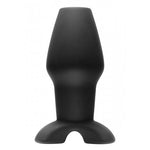 Invasion Hollow Silicone Anal Plug - Large - Black MS-AD926LG