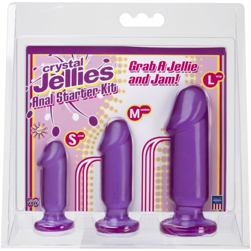 Crystal Jellies Anal Starter Kit - Purple-Anal Toys & Stimulators-OUR LAVENDER