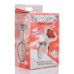 Red Heart Gem Glass Anal Plug - Medium-Anal Toys & Stimulators-OUR LAVENDER