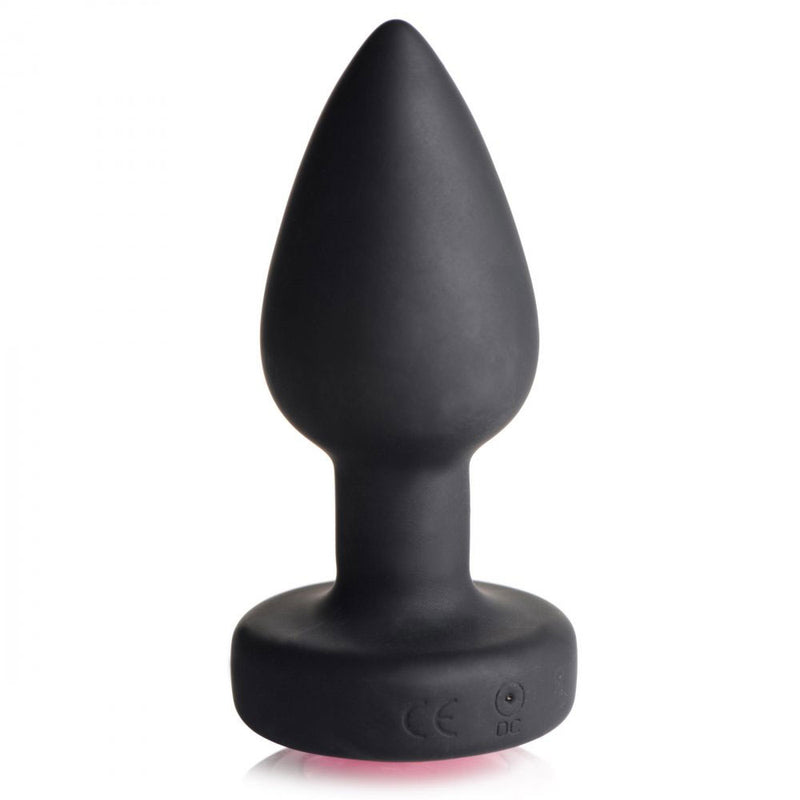 28x Silicone Vibrating Pink Gem Anal Plug With Remote - Small-Anal Toys & Stimulators-OUR LAVENDER