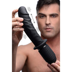 Power Pounder Vibrating and Thrusting Silicone Dildo-Vibrators-OUR LAVENDER