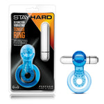 Stay Hard 10 Function Vibrating Tongue Ring - Blue-Cockrings-OUR LAVENDER