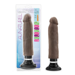 Au Naturel - 11 Inch Sensa Feel Magnum Vibrating Dong - Chocolate-Vibrators-OUR LAVENDER