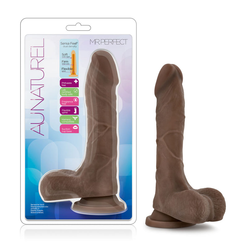 Au Naturel - Mister Perfect - Chocolate-Dildos & Dongs-OUR LAVENDER