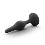 Anal Adventures Platinum - Silicone Beginner Plug - Medium - Black-Anal Toys & Stimulators-OUR LAVENDER