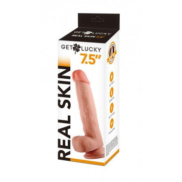 Get Lucky 7.5 Inch Real Skin Dildo-Dildos & Dongs-OUR LAVENDER