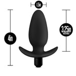 Anal Adventures- Platinum- Silicone Saddle Plug- Black-Anal Toys & Stimulators-OUR LAVENDER