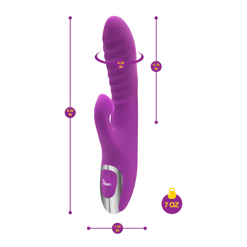Frenzy - Rabbit Vibe With Clitoral Suction - Berry-Vibrators-OUR LAVENDER