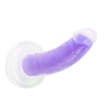Neo Elite Glow in the Dark - Light - 7 Inch Silicone Dual Density Dildo - Neon Purple-Dildos & Dongs-OUR LAVENDER