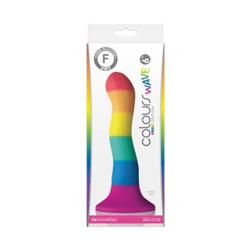 Colours - Wave - Pride Edition - 6 Inch Dildo - Rainbow-Dildos & Dongs-OUR LAVENDER