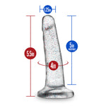 Naturally Yours - 5.5 Inch Glitter Dong - Sparkling Clear-Dildos & Dongs-OUR LAVENDER