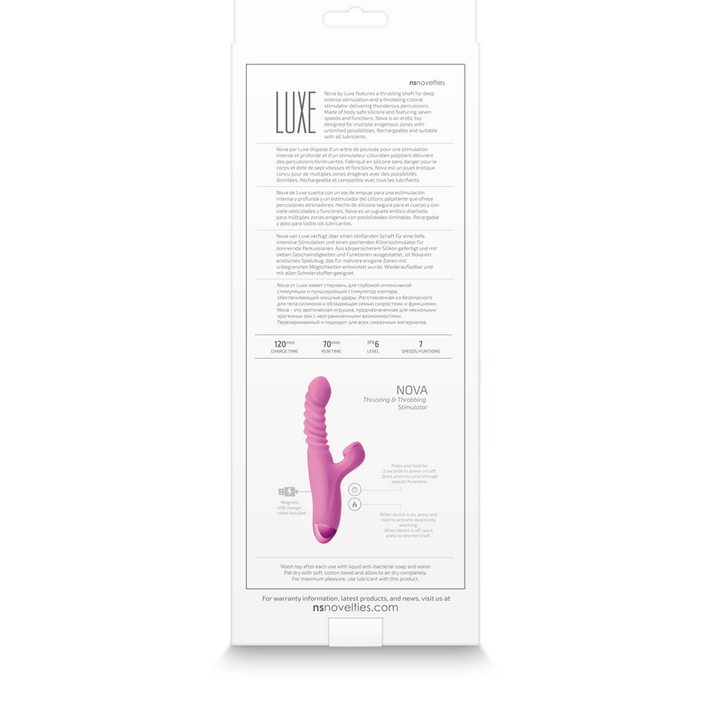 Luxe - Nova - Pink-Vibrators-OUR LAVENDER