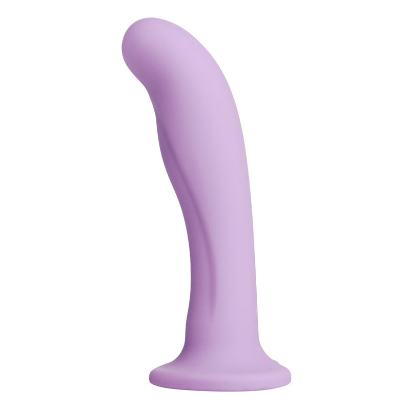 Royal Heart on Silicone Harness Dildo - Purple SU-AE581