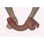 Get Lucky 9 Inch Real Skin Dong - Light Brown-Dildos & Dongs-OUR LAVENDER