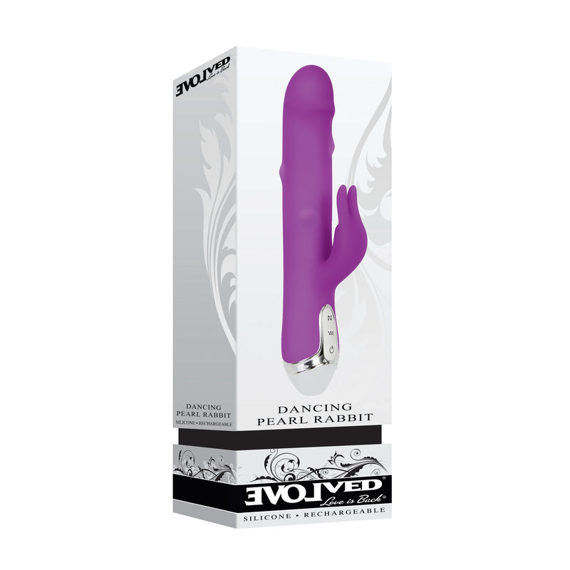 Dancing Pearl Rabbit Vibrator - Purple-Vibrators-OUR LAVENDER