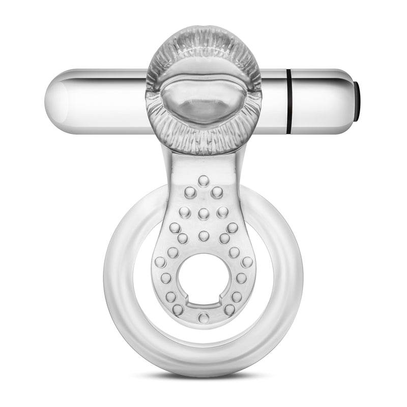 Stay Hard - 10 Function Vibrating Tongue Ring - Clear BL-66912
