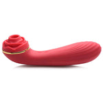 Bloomgasm Passion Petals 10x Suction Rose Vibrator - Red-Vibrators-OUR LAVENDER