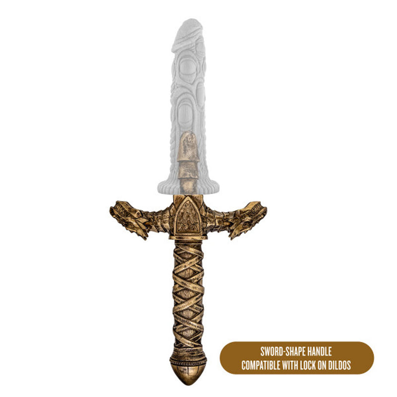 The Realm - Drago - Lock on Dragon Sword Handle - Bronze-Dildos & Dongs-OUR LAVENDER
