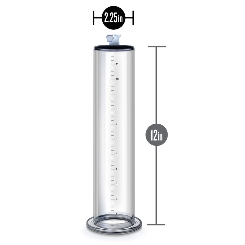 Performance 12 Inch X 2.5 Inch Penis Pump Cylinder Clear-Pumps & Enlargers-OUR LAVENDER