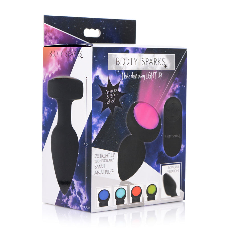 7x Light Up Rechargeable Anal Plug - Small-Anal Toys & Stimulators-OUR LAVENDER
