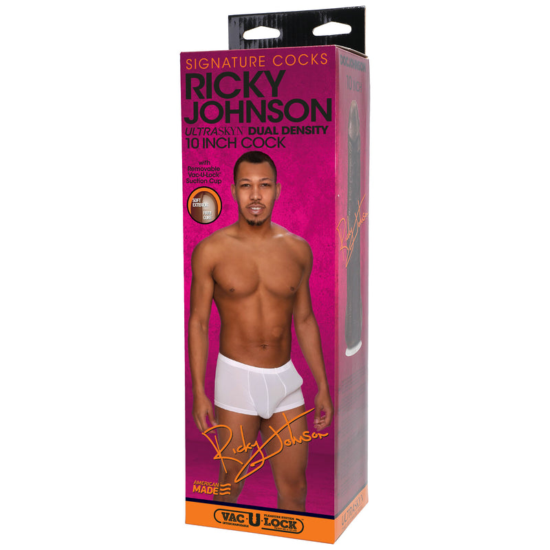 Signature Cocks - Ricky Johnson 8 Inch Ultraskyn Cock With Removable Vac-U-Lock Suction Cup-Dildos & Dongs-OUR LAVENDER