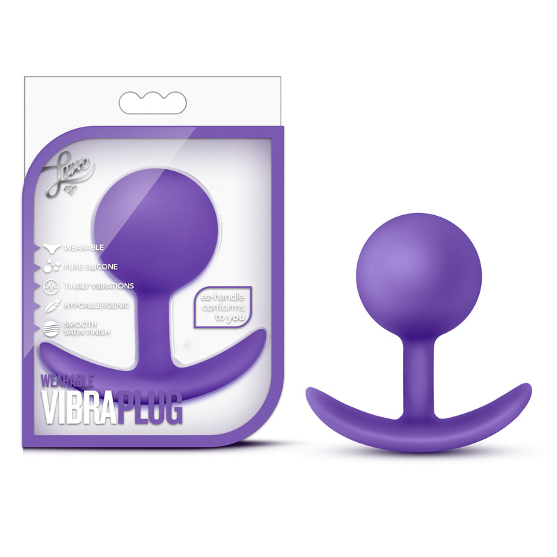 Luxe Wearable Vibra Plug - Purple-Anal Toys & Stimulators-OUR LAVENDER