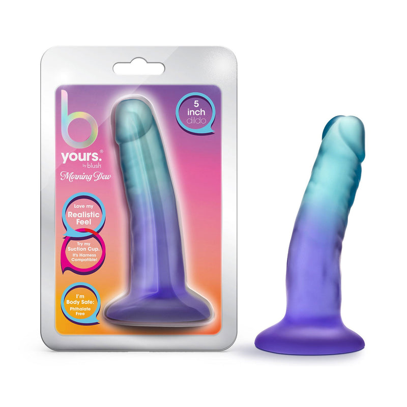 B Yours - Morning Dew - 5 Inch Dildo - Sapphire-Dildos & Dongs-OUR LAVENDER