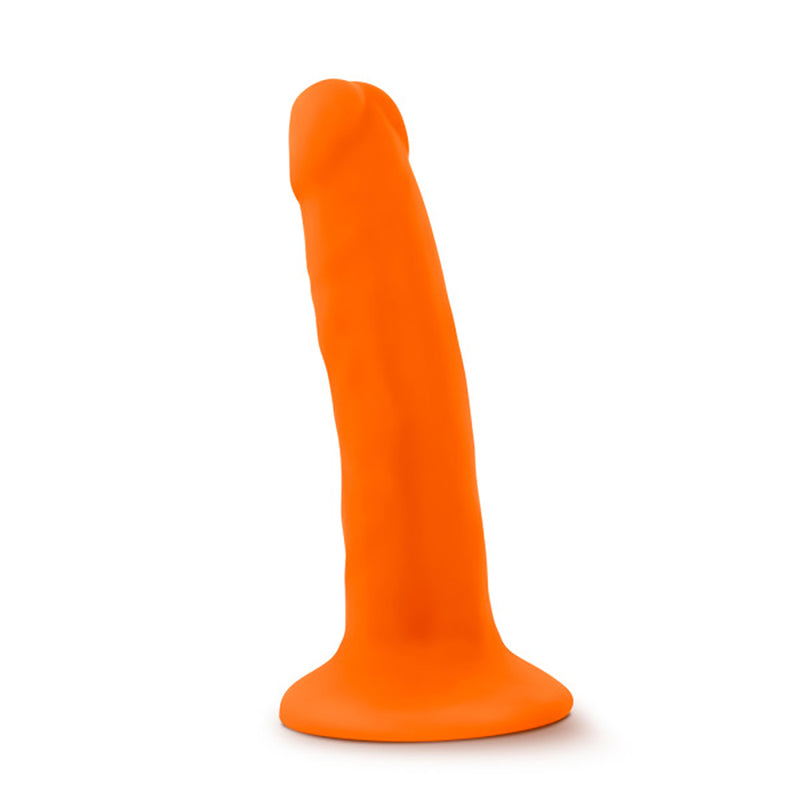Neo - 5.5 Inch Dual Density Cock - Neon Orange-Dildos & Dongs-OUR LAVENDER