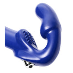 Revolver II Vibrating Strapless Strap on Dildo - Blue-Harnesses & Strap-Ons-OUR LAVENDER