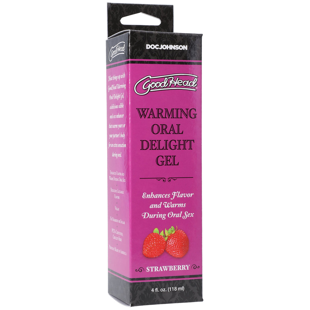 Goodhead - Warming Oral Delight Gel -  Strawberry - 4 Fl. Oz. DJ1361-13-BX
