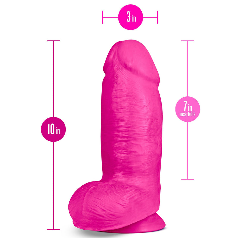 Au Naturel - Bold - Chub - 10 Inch Dildo - Pink-Dildos & Dongs-OUR LAVENDER