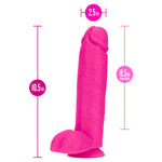 Au Naturel - Bold - Huge - 10 Inch Dildo - Pink-Dildos & Dongs-OUR LAVENDER