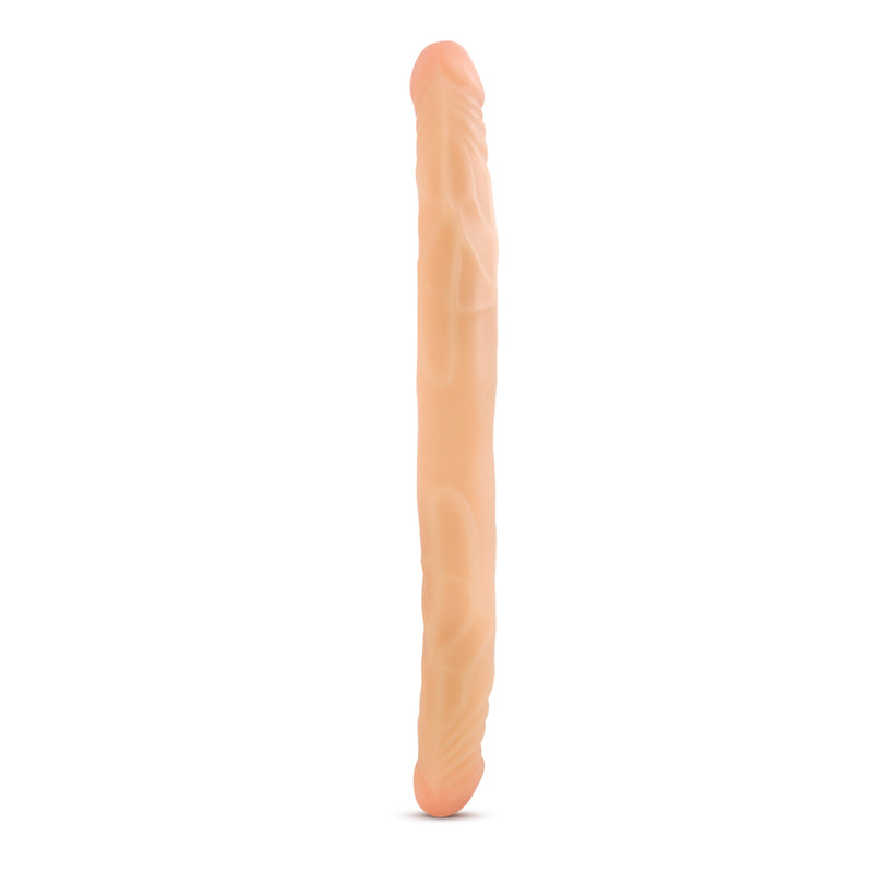 B Yours 14" Double Dildo - Beige-Dildos & Dongs-OUR LAVENDER