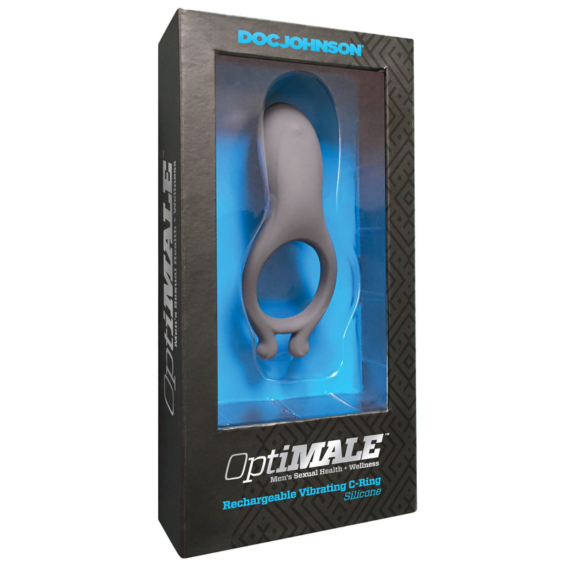 Optimale Rechargeable Vibrating C-Ring - Slate-Cockrings-OUR LAVENDER