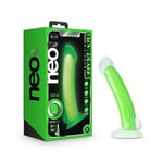 Neo Elite - Glow in the Dark - Omnia - 7 Inch Silicone Dual Density Dildo - Neon Green-Dildos & Dongs-OUR LAVENDER