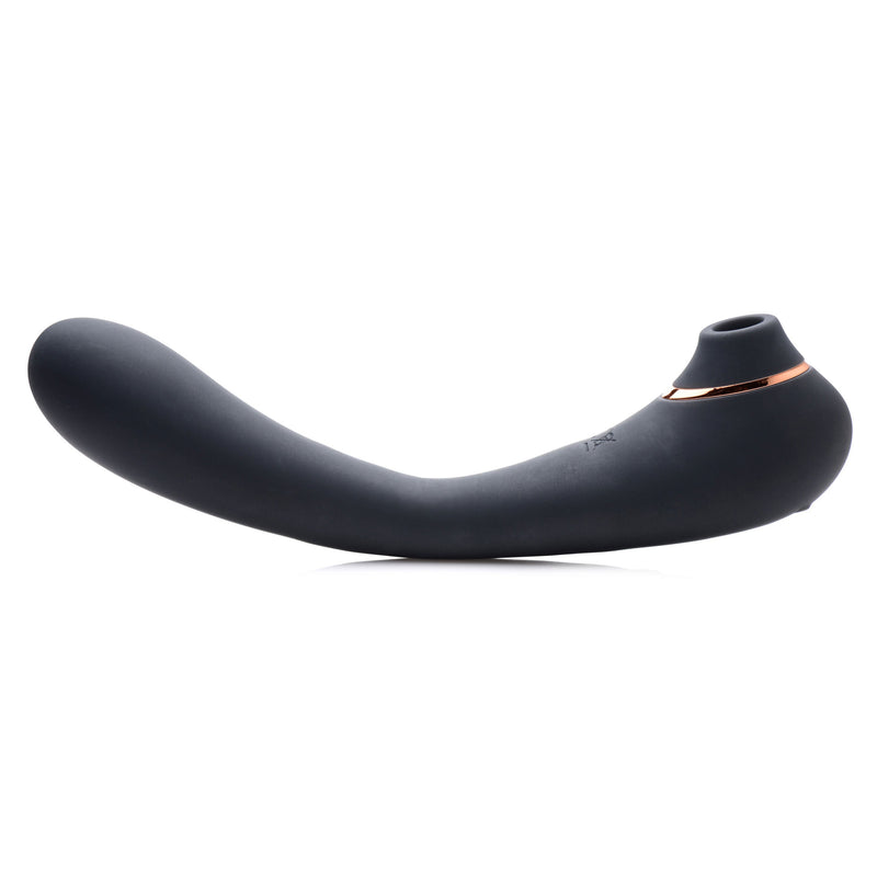 Shegasm Pose 7x Bendable Suction Silicone Vibrator - Black INM-AG618