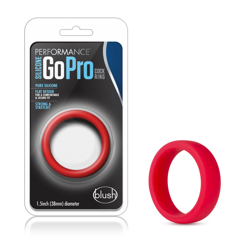 Performance - Silicone Go Pro Cock Ring - Red-Cockrings-OUR LAVENDER