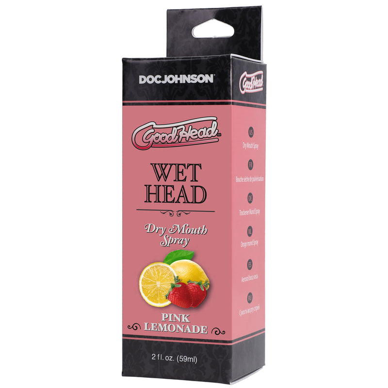 Goodhead - Wet Head - Dry Mouth Spray - Pink Lemonade - 2 Fl. Oz. (59ml)-Lubricants, Creams & Glides-OUR LAVENDER
