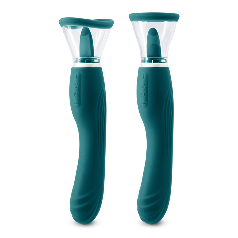 Inya - Triple Delight - Dark Teal-Vibrators-OUR LAVENDER