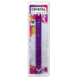 Crystal Jellies 18 Inch Double Dong - Purple-Dildos & Dongs-OUR LAVENDER