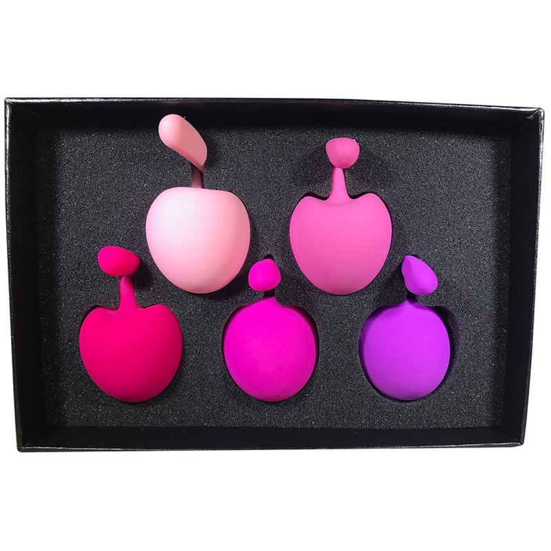 Pleasure Cherry Kegel Balls - Multi-Weighted - 5  Pack