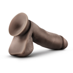 Dr. Skin Glide - 7 Inch Self Lubricating Dildo With Balls - Chocolate-Dildos & Dongs-OUR LAVENDER