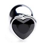 Black Heart Gem Anal Plug - Large-Anal Toys & Stimulators-OUR LAVENDER