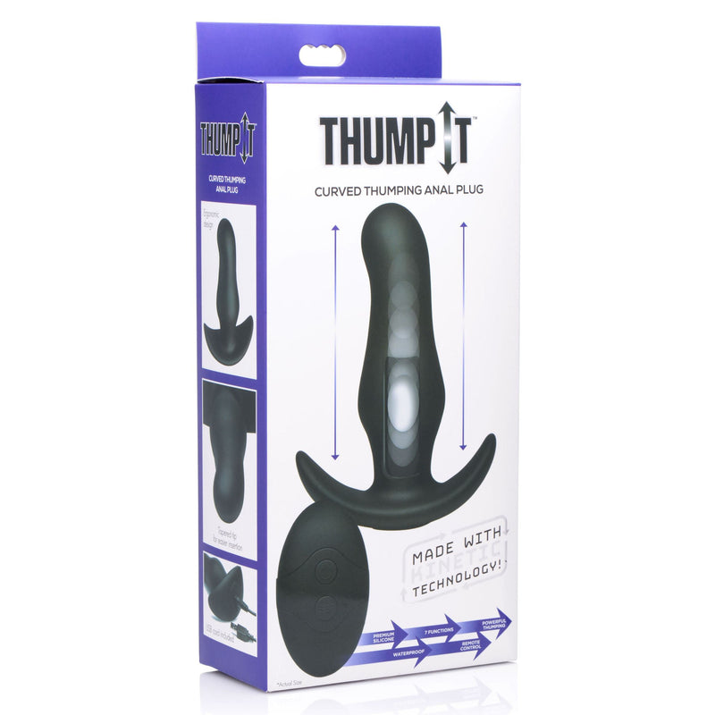 Thump It Curved Silicone Butt Plug-Anal Toys & Stimulators-OUR LAVENDER