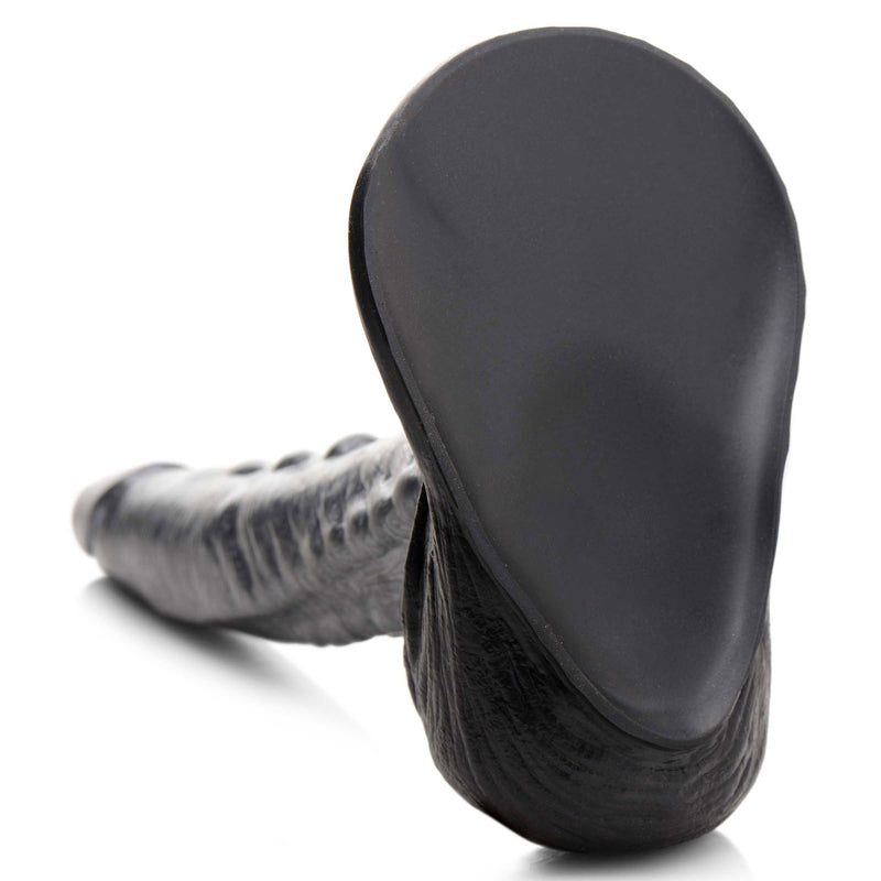 The Gargoyle Rock Hard Silicone Dildo - Silver-Dildos & Dongs-OUR LAVENDER