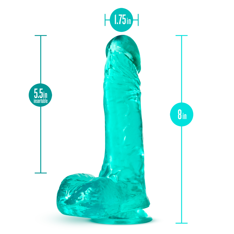 B Yours Plus - Ram n' Jam - Teal-Dildos & Dongs-OUR LAVENDER